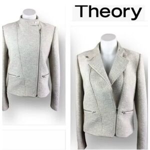 NWT Theory Women's Light Gray Blazer
